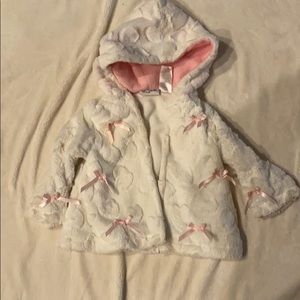 Faux fur baby jacket